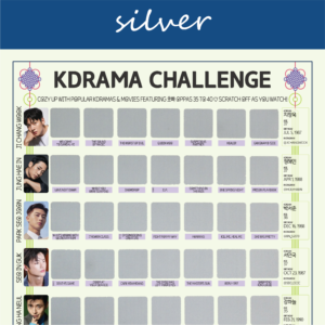 Oppas 35 to 40 Poster Product showing 5 actors and 7 silver tiles to scratch off.