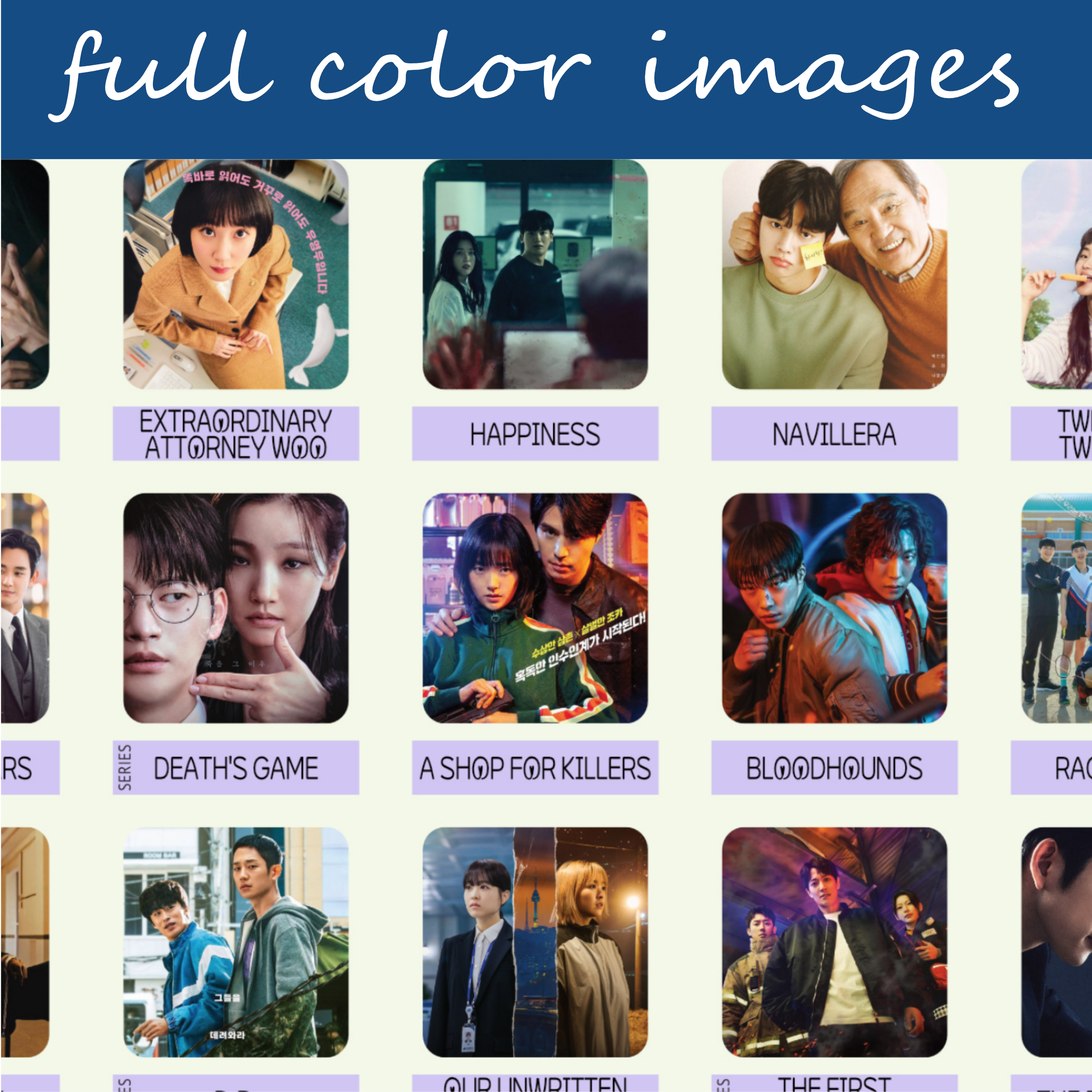 49 Highly Rated Kdramas Scratch-Off Poster (2025 Edition) – Essential Kdrama Watchlist – 8.5×11 Desktop Tracker Journal - Image 3